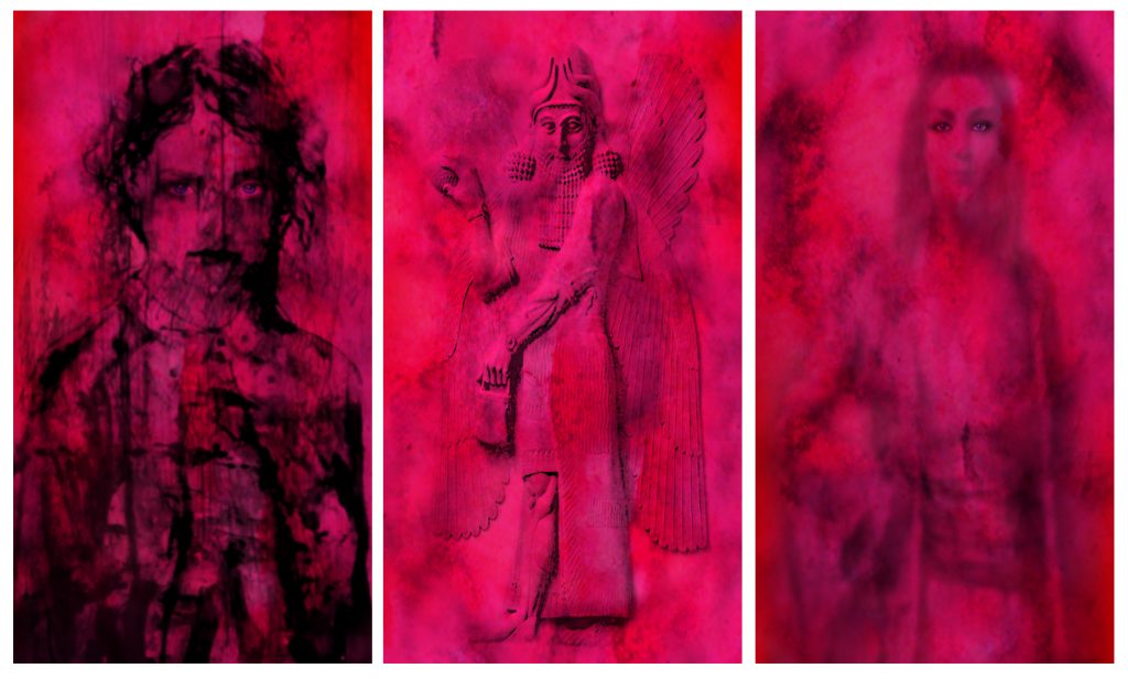 Anunnaki secrets 3. 170 x 255 cm, photograph, optical film ,Edithion of 7 + 2AP, 2017