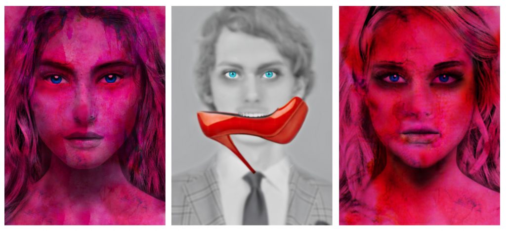 LOVE IN HEDDIN WORLDS 1. 140x300cm , photograph, optical film , Edithion of 7 + 2AP2016