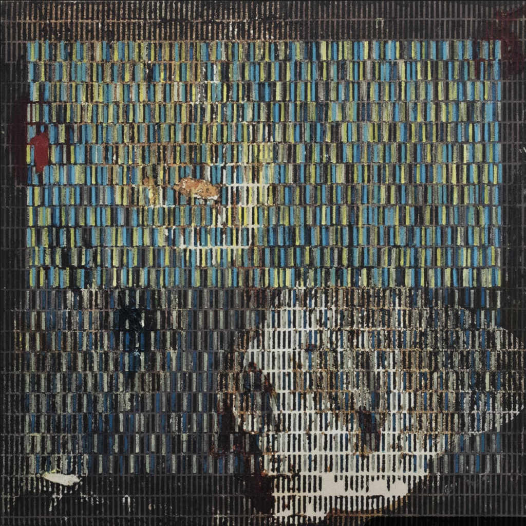 11-image,Light Beneath the Skin, 2025 Oil, Ink and Chalk on Canvas 50.8 cm × 50.8 cm