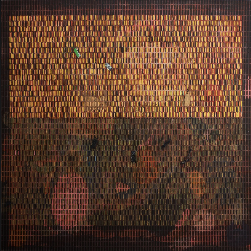 27-image,Visceral Feelings, 2025 Oil, Ink and Chalk on Canvas 149.5 x 149.5 cm