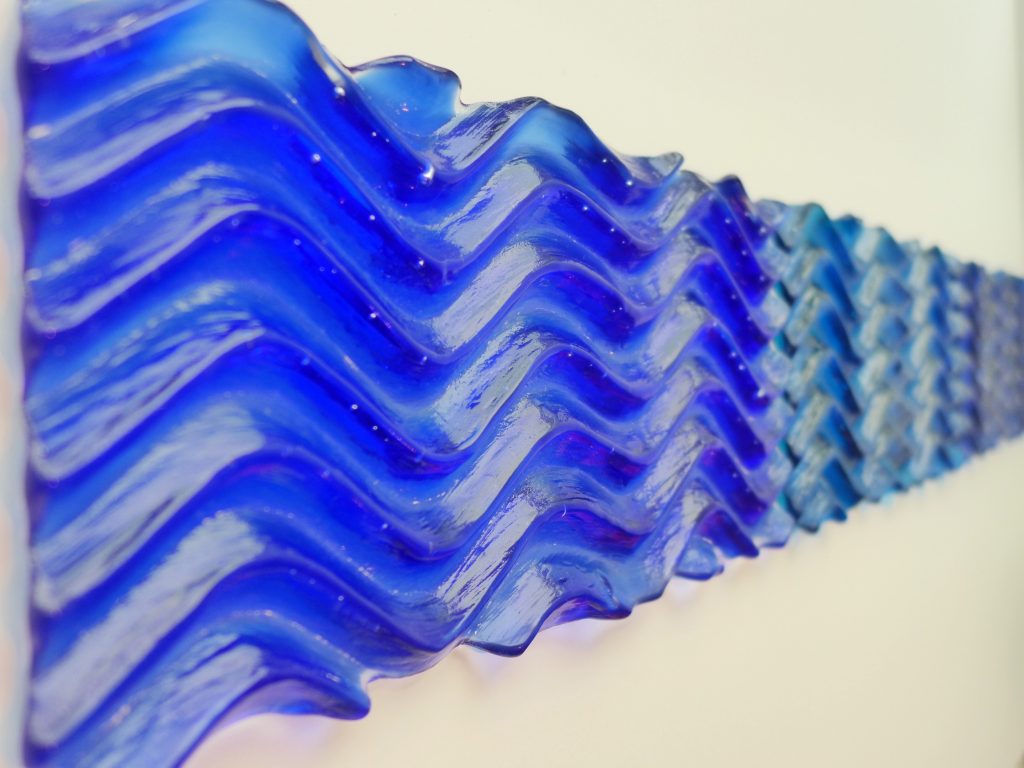 CQ-106-image,The Shape of Water Cast transparent glass 31 x 38 cm each