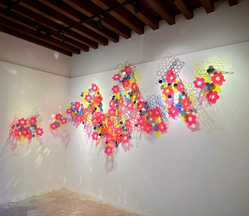 CQ-112-image,Spring, 2024 Heat formed laser cut cast acrylic 355 x 200 x 30 cm