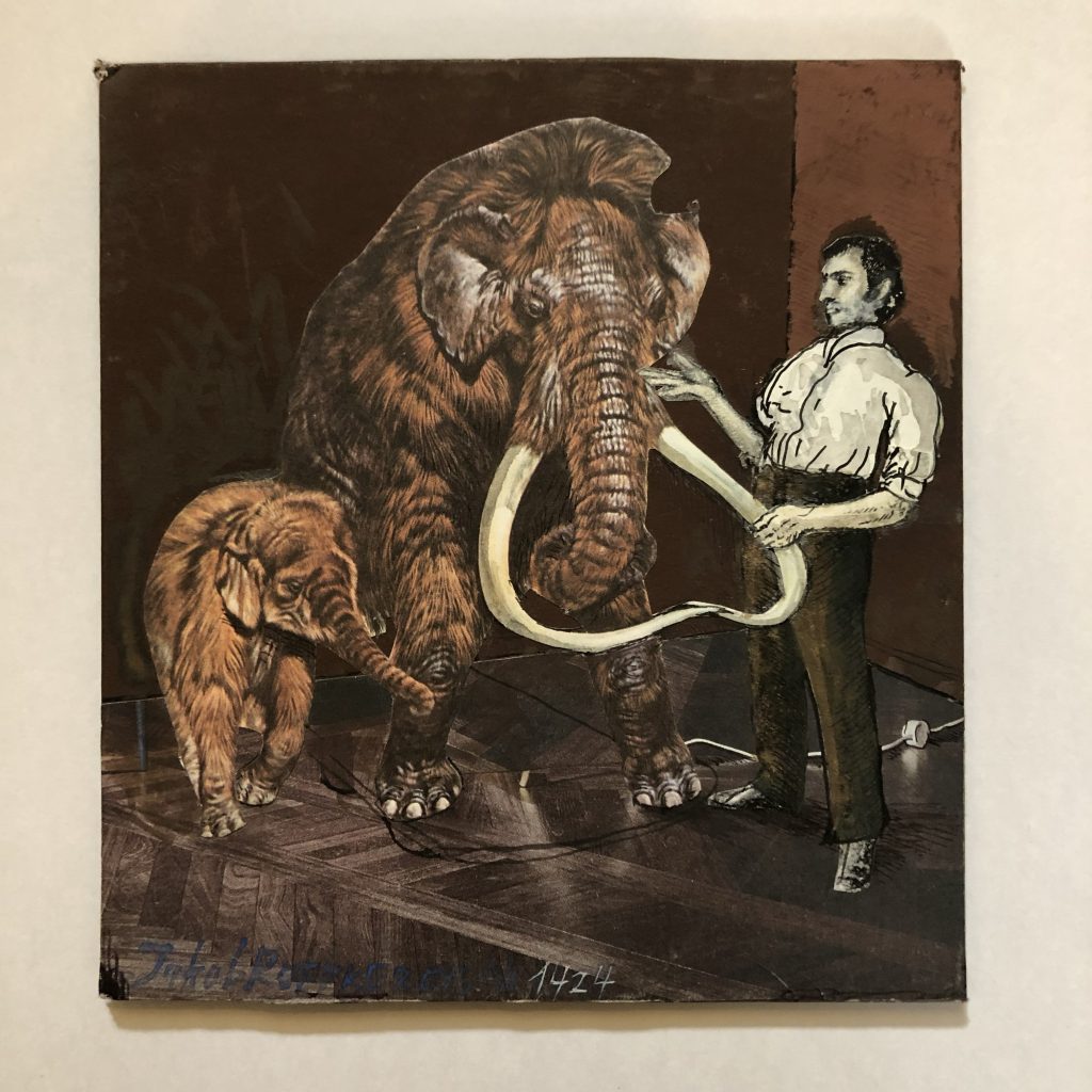 JR-53-image,Nr 1424, 2016 Signed & dated front and back gouache on cardboard, mixed media 13 x 12 cm