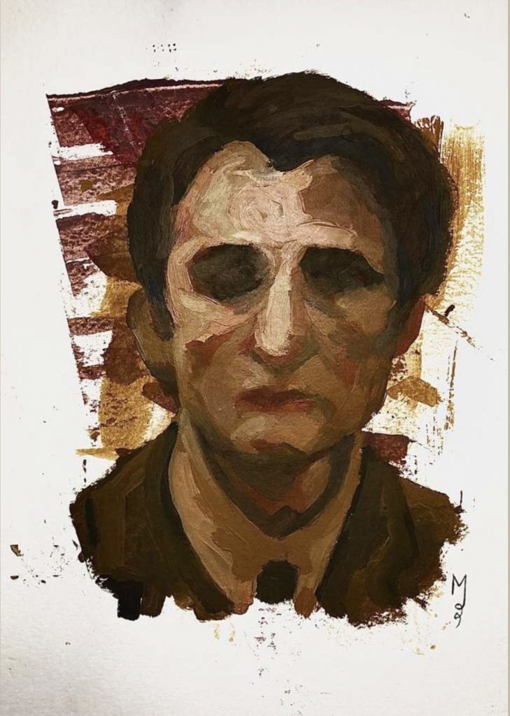 MMO-008-image,Untitled, 2024 Oil on Paper 21 x 29,5 cm