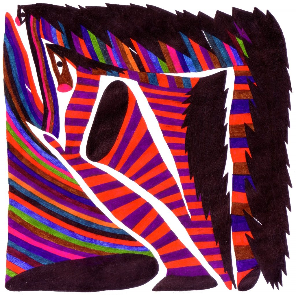 MZ-114-image,Untitled 2, 2013 Pen on paper 19 x 19 cm