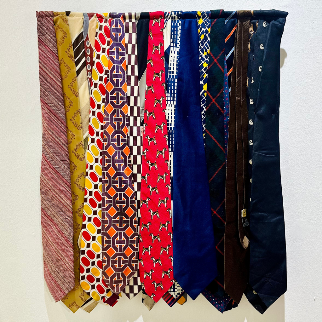 NS-046-image,Dream with Care, 2023-2024 Approx. 111 ties and fishing line 76 x 58 m (30 x 23 inches)