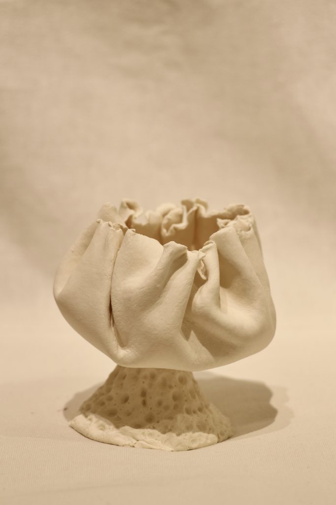 POM-49-image,Sea Wonders Series, 2019 - 2022 Porcelain paper clay, fired at 1260°C 10 x 8 x 10 cm