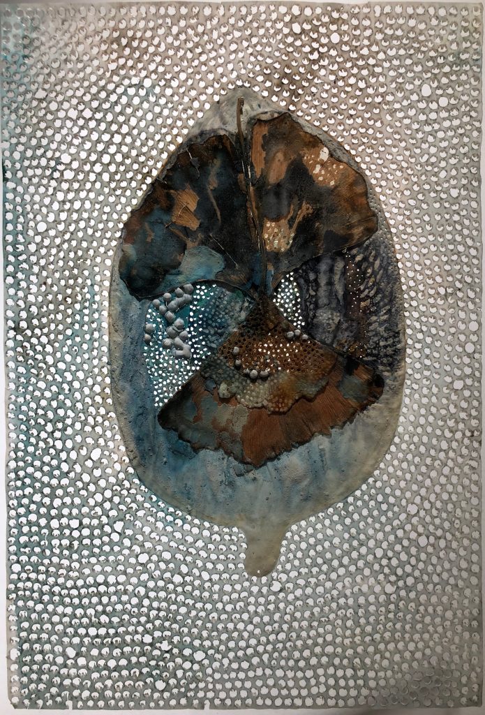 SM-15-image,Untitled, 2014 Mixed media on transparent paper 23 x 16 cm