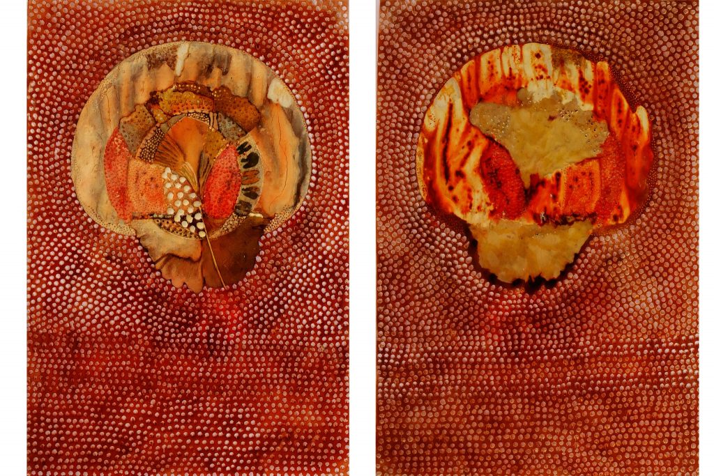 SM-8-image, cover pho,Untitled, 2014 Mixed media on transparent paper 23 x 16 cm