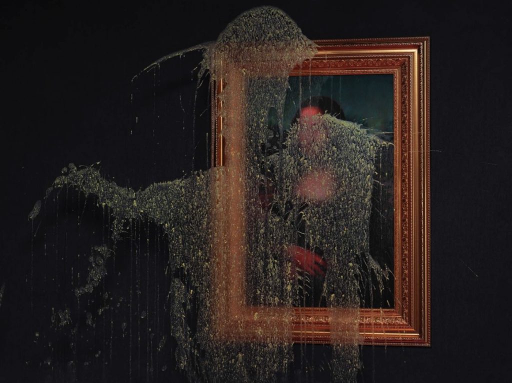 TS-025-image,Riposte ( Attack on Mona Lisa, Leonardo da Vinci. Louvre Paris, 2022 ) , 2024 Duratrans Lightbox 107 x 80 x 6 cm Lightbox 1 5